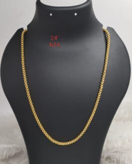 Premium quality one gram gold 24 inch gents heavy chain
