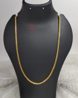 Premium quality one gram gold 24 inch gents heavy chain