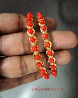 Premium quality One gram Coral bangles