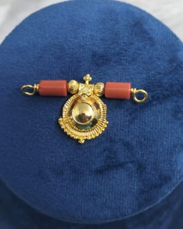 Premium quality Hand made One gram gold Karimani Mangalasutra with Thali
