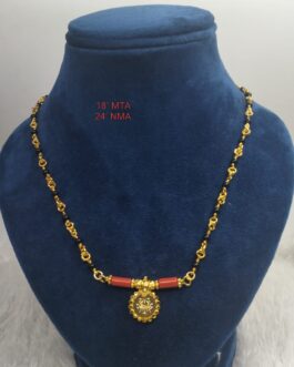 Premium quality one gram gold Musti karimani with Laxmi mangalsutra