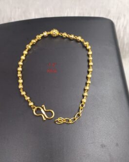 Premium quality one gram gold golden ball ladies bracelet