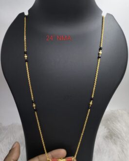 Premium quality one gram gold 24 inch chakra karimani withThali