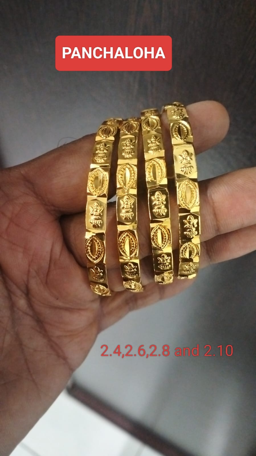 Premium quality panchaloha (Impon) Patli Pair bangles