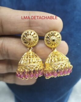 Premium quality one gram gold detachable Jumka
