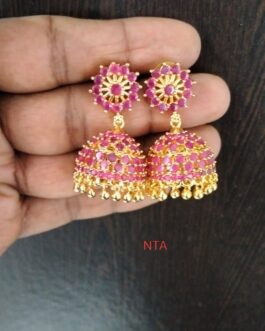 Premium quality one gram gold stone Jumka