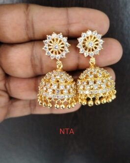 Premium quality one gram gold stone Jumka