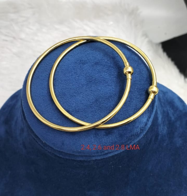 Premium quality One gram gold Plain bangles