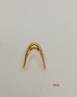 Premium quality one gram gold vanki plain U ring