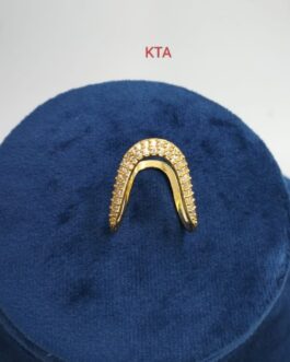 Premium quality one gram gold Vanki rings