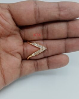 Premium quality one gram gold Vanki rings