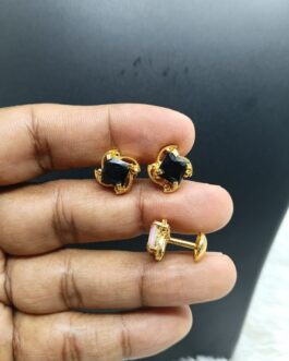 Premium quality one gram gold Stone stud ear rings