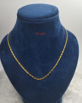Premium quality one gram gold 18 inch thin chain