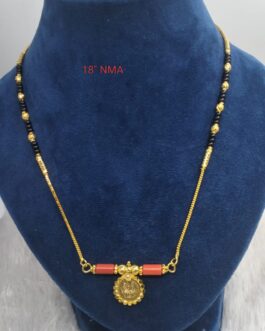 Premium quality one gram gold karimani with laxmi Thali