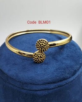 Premium quality one gram gold adjustable stone kada bangle