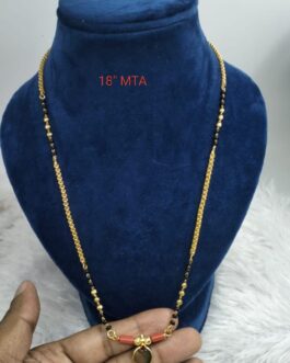 Premium quality one gram gold Mudi and golden karimani with Thali