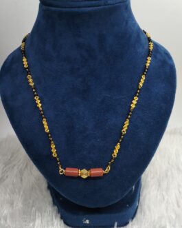 Premium quality one gram gold Mudi and golden karimani with Thali