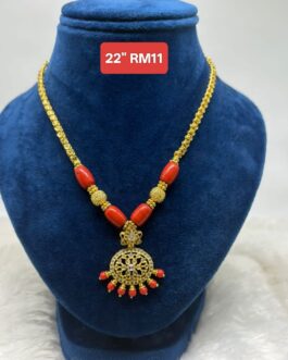 Premium quality One gram gold 18” Coral necklace