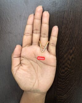 Premium quality one gram gold Vanki rings