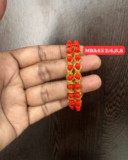 Premium quality One gram Coral bangles