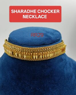 Premium quality one gram gold Sharade chocker necklace