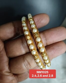 Premium quality One gram gold Pearl, bangles