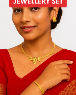 Premium quality One gram gold Tirupathi necklace with ear rings