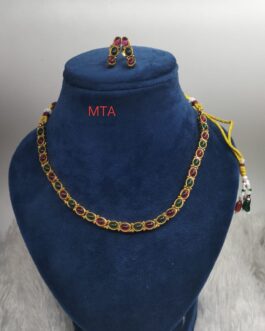 Premium quality Antique mutli color stone necklace set