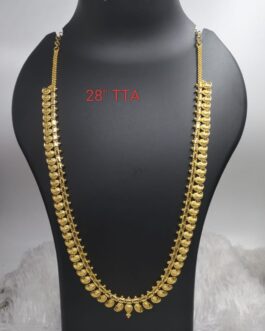 Premium quality one gram gold  Mango design necklace