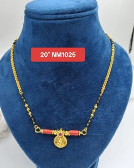 Premium quality One gram gold 20 inch karimani with Tradition laxmi Thali