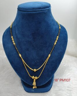 Premium quality One gram gold 18 inch Western style karimani chain