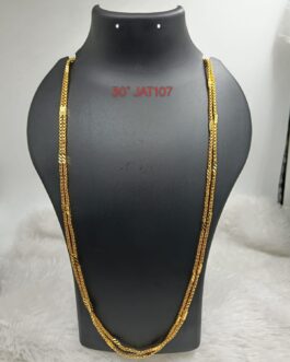 Premium quality One gram gold 30 inch double line chain