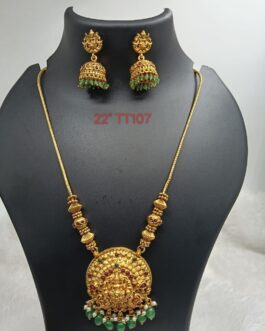 Premium quality Antique laxmi necklace with Jumka