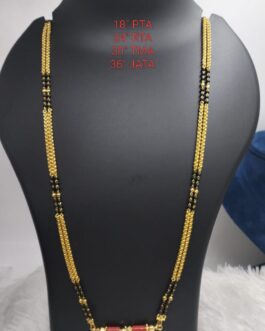 Premium quality Hand made One gram gold Karimani Mangalasutra with Thali