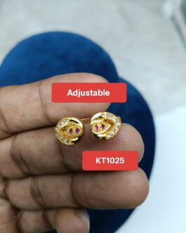 Premium quality  One gram gold adjustable finger ring