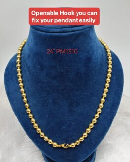 Premium quality One gram gold Ball chain 