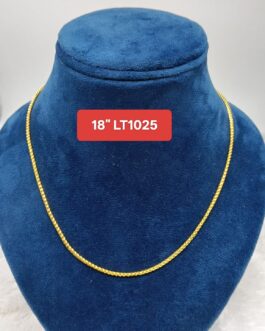 Premium quality One gram gold 18 inch chain 