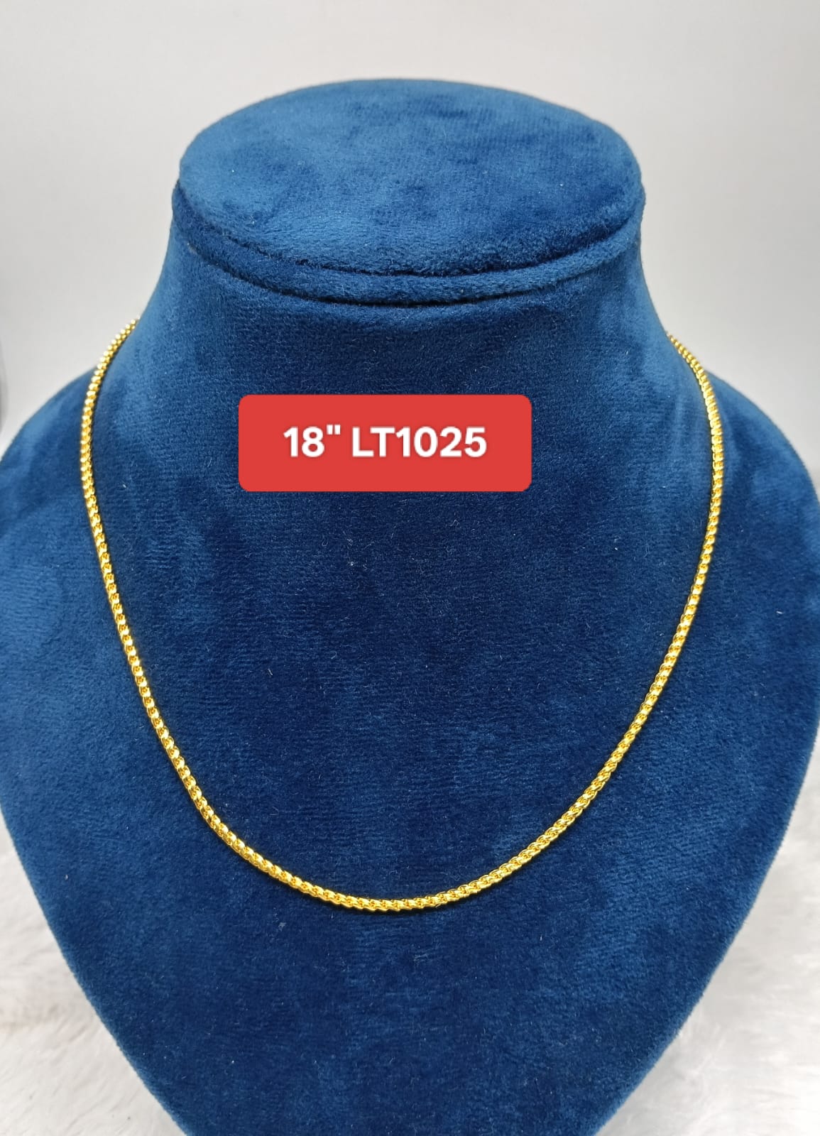 Premium quality One gram gold 18 inch chain