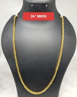 Premium quality One gram gold 24 inch chain