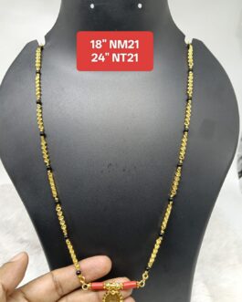 Premium quality one gram gold Polish Mudi Karimani chain with thali