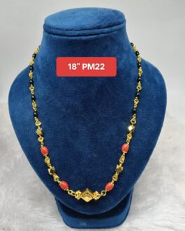 Premium quality One gram gold Oval beads Karimani + kasthali