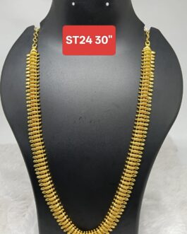 Premium quality one gram gold mallige neckalce