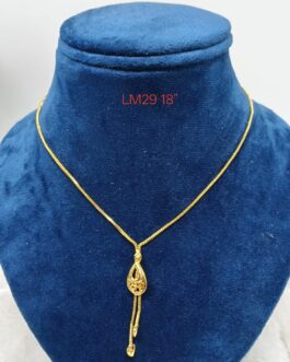 Premium quality One gram gold 18 inch short chain