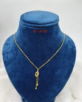 Premium quality One gram gold 18 inch short chain