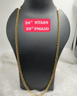 Premium quality one gram gold double line Coriander chain