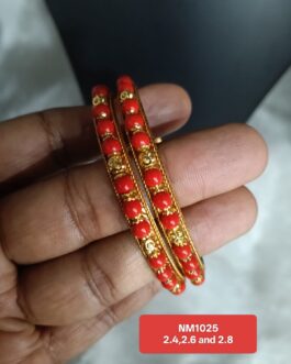 Premium quality One gram gold coral  bangles