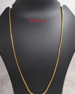Premium quality one gram gold 24” chain