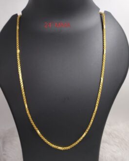 Premium quality one gram gold 24” chain