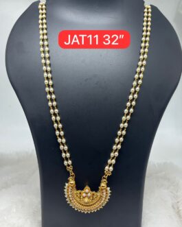 Premium quality One gram gold Pearl chain with pendent