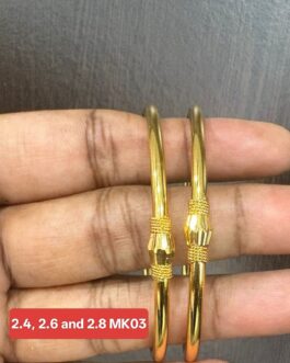 Premium quality one gram gold Plain bangles